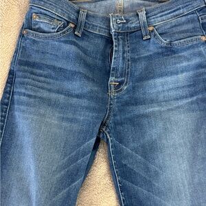 Women’s seven for all mankind faded blue denim